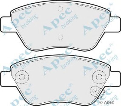 APEC BRAKING pad1629 -  Комплект тормозных колодок, дисковый тормоз